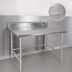 Thumbnail image #4 for John Boos Stallion 144-Inch x 36-Inch Stainless Steel Work Table with 5-Inch Backsplash