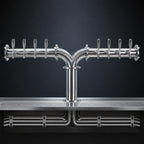 Thumbnail image #4 for Micro Matic USA Titan TT-Y-8KR-11 Y-Style Countertop 8-Faucet Glycol-Cooled Draft Beer Tower, Polished Stainless Steel