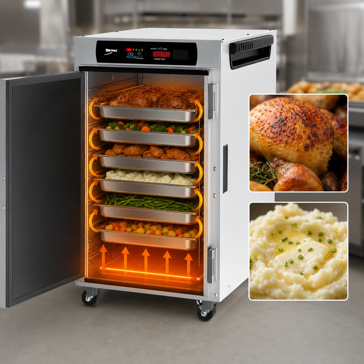 Product image #5 for Metro HotBlox™ Narrow 8-Pan Undercounter Insulated Holding Cabinet with Digital Touchscreen and Solid Door