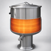 Thumbnail image #4 for Crown DP-100 100 Gallon Direct Steam Stationary Kettle with Pedestal Base