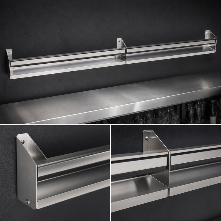 Product image #4 for Glastender SSR-81 81-Inch Single Stainless Steel Speed Rail