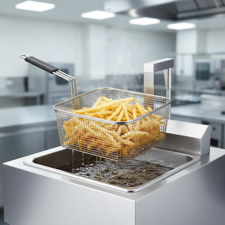 Product image #3 for BKI BLF-FC Extra-Large Volume Electric Deep Fryer with Auto-Lift