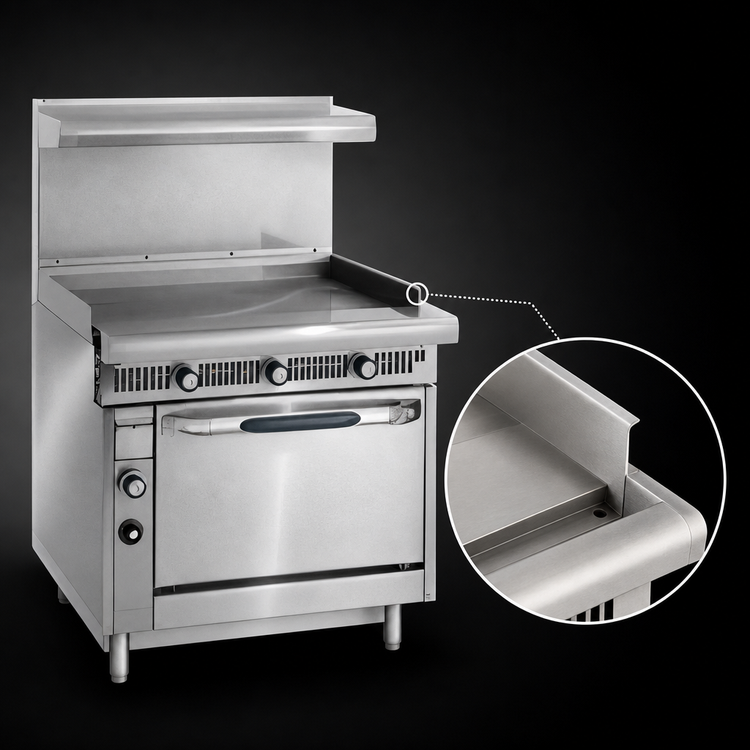 Product image #4 for Imperial Spec Series 36-Inch Heavy Duty Gas Range with 1-Inch Griddle Plate and Convection Oven