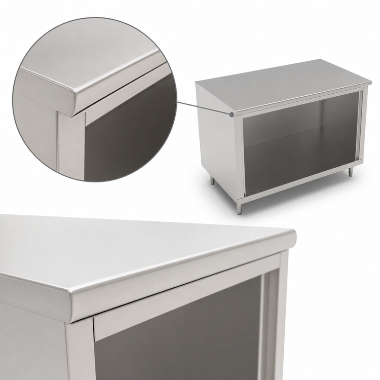 Product image #4 for John Boos Open Front Cabinet Base Stainless Steel Work Table, 84 x 24 Inches