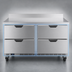 Thumbnail image #4 for Beverage-Air 60-Inch Two-Section Worktop Refrigerator with 4 Drawers