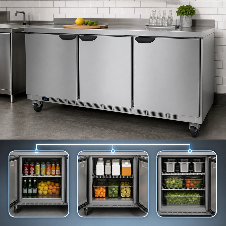 Three-Section Storage