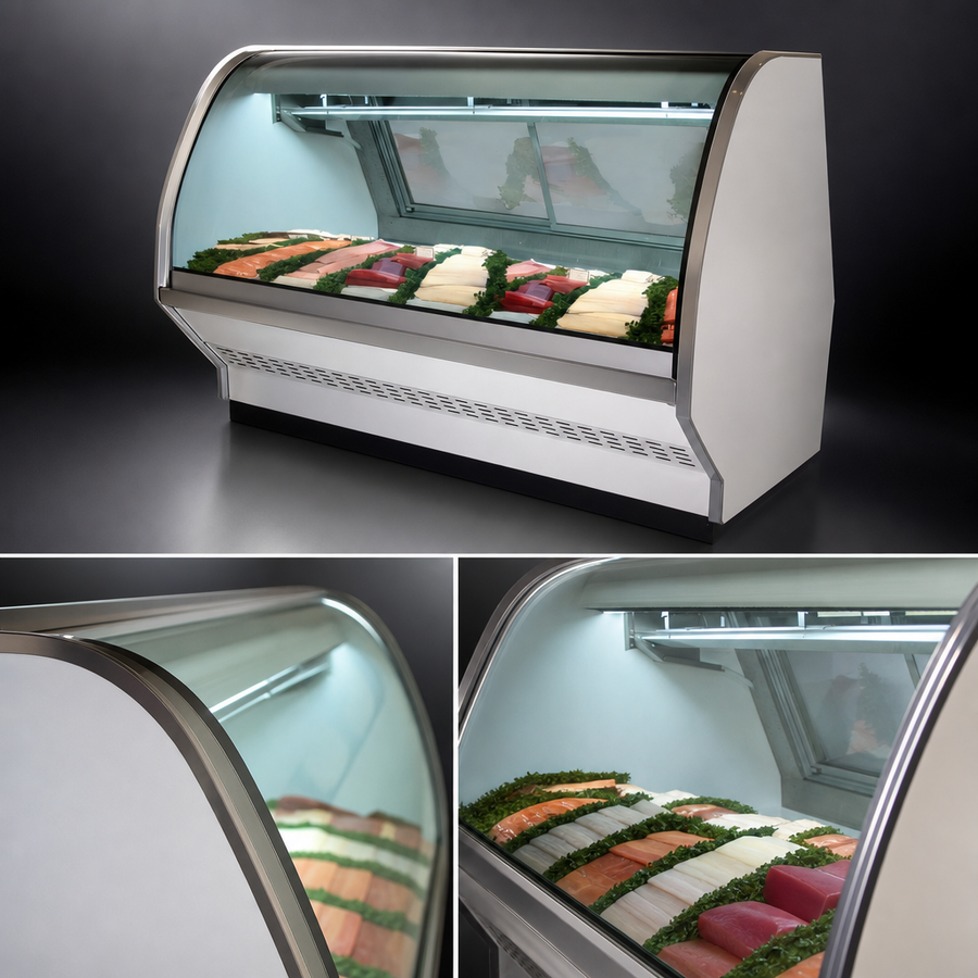 Double-Bend Curved Glass Front