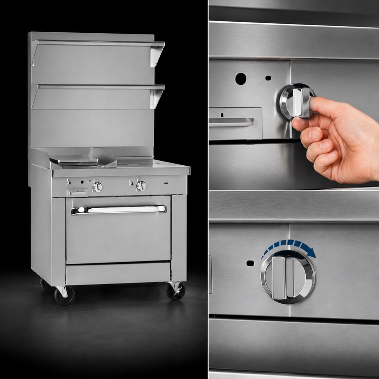 Product image #4 for Southbend Platinum 36-Inch Heavy Duty Gas Range with Graduated Hot Top and Cabinet Base