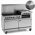 Thumbnail image #4 for Imperial (Middleby) Pro Series IR-2-G48-C 60-Inch Gas Restaurant Range with 2 Open Burners, 48-Inch Griddle, Convection & Standard Ovens