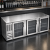 Thumbnail image #4 for Beverage Air BB94HC-G-S Three-Section Glass Door Back Bar Refrigerator, 94 Inch Wide, Self-Contained R290