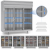 Thumbnail image #4 for Beverage-Air P Series Three-Section Glass Door Reach-In Freezer, 68.34 Cu. Ft.