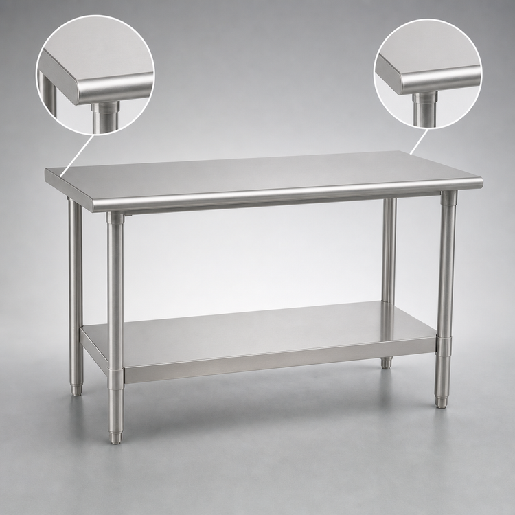 Product image #4 for Eagle Spec-Master 108-Inch x 30-Inch Stainless Steel Work Table with Adjustable Undershelf