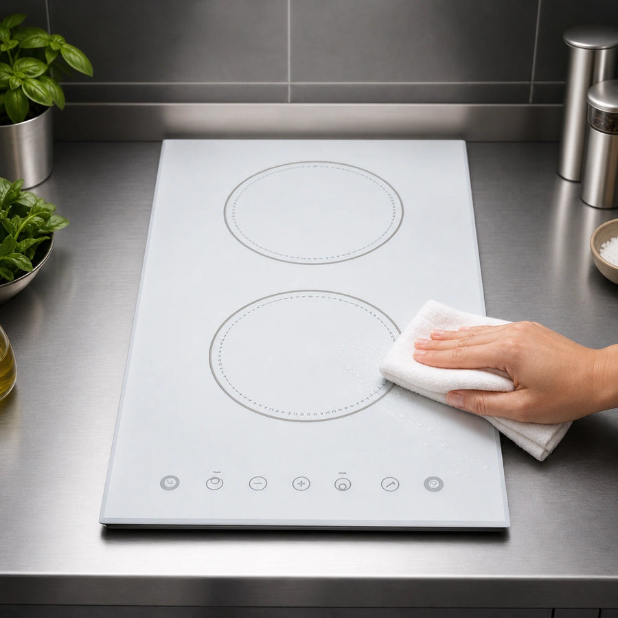 White Schott Ceramic Glass Surface