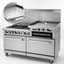 Thumbnail image #4 for Imperial Pro Series 60-Inch Commercial Gas Range with 4 Open Burners, 36-Inch Griddle, and 2 Convection Ovens