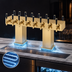 Thumbnail image #4 for Perlick Back-to-Back Bridge Tee Glycol-Cooled Countertop Draft Beer Tower, 36 Faucets, Brass Finish