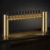 Thumbnail image #4 for Metropolis H 12-Faucet Countertop Glycol-Cooled Draft Beer Tower, PVD Brass Finish