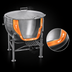 Thumbnail image #4 for Legion 100-Gallon Stationary Direct Steam Kettle with 304 Stainless Steel Liner