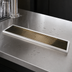 Thumbnail image #4 for Micro Matic 39-Inch Surface Mount Drip Tray Trough with PVD Brass Screen, Stainless Steel Construction