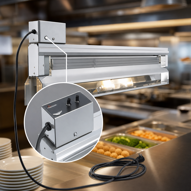 Product image #4 for Vollrath Cayenne 42-Inch Single Strip Heat Lamp with Sheathed Cal-Rod Element