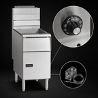 Thumbnail image #4 for Pitco Frialator (Middleby) Solstice SG14-S Freestanding Gas Fryer, Full Frypot, 40–50 lb Oil Capacity, Millivolt Controls, Stainless Steel