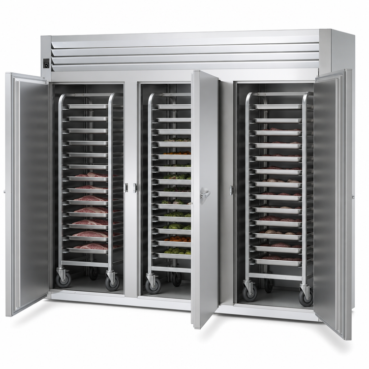 Product image #4 for Traulsen Spec-Line Roll-In Three-Section Remote Freezer for 66-Inch High Racks