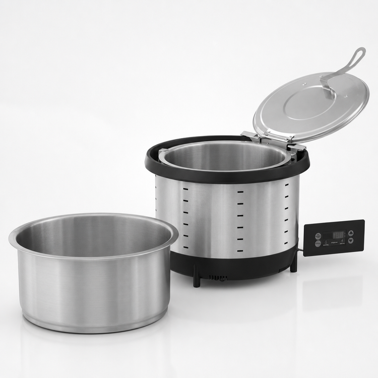 Product image #5 for Vollrath Mirage 11 Qt Round Drop-In Induction Rethermalizer with Hinged Cover