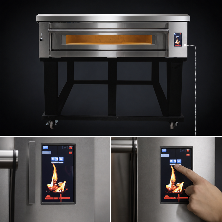 Product image #5 for Marra Forni ELST73-36/1 Single Deck Stackable Electric Deck Oven with 73" x 36" MarraStone Surface