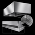 Thumbnail image #4 for SpecAir 60-Inch x 48-Inch x 20-Inch Condensate Hood with Exhaust Duct, 304 Stainless Steel