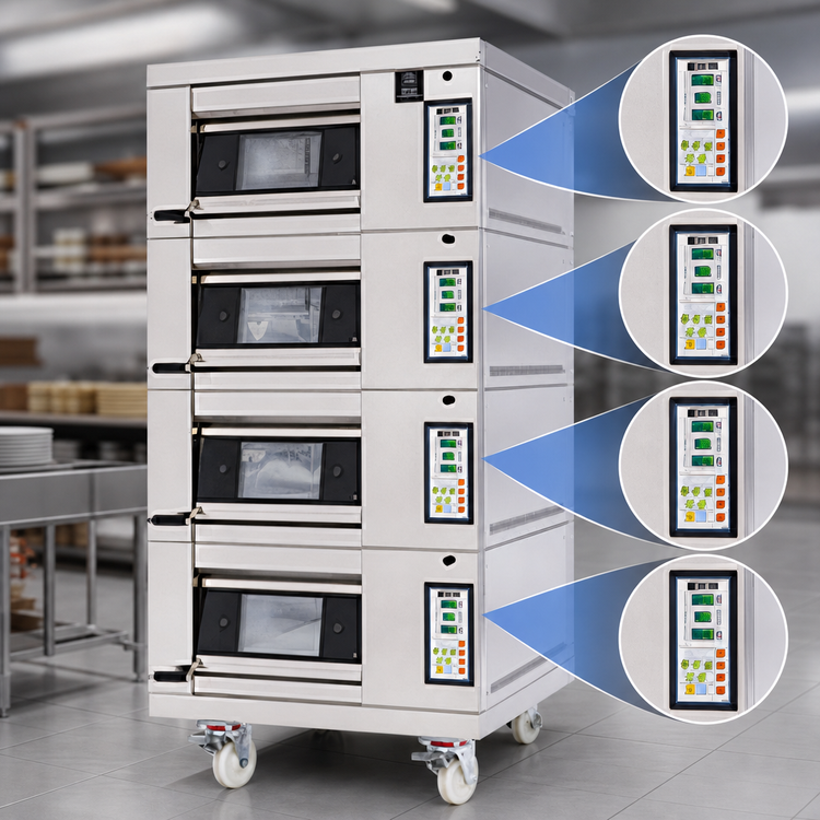 Product image #4 for Artisan Stone Hearth Triple Deck Electric Deck Oven with Programmable Controls