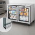 Thumbnail image #4 for True SPEC SERIES 48 3/8-Inch Two-Section Undercounter Glass Door Refrigerator, Stainless Steel, Self-Contained Rear-Mounted