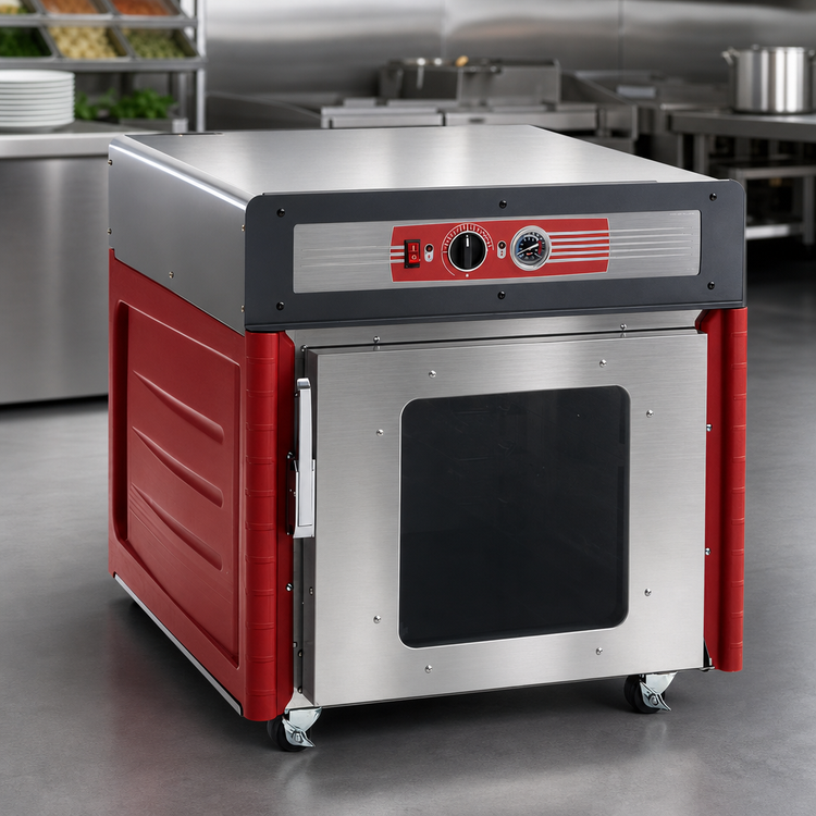 Product image #4 for Metro C5 4 Series Mobile Undercounter Heated Holding Cabinet with Insulated Clear Door, 11 Sheet Pan Capacity