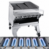 Thumbnail image #4 for Bakers Pride Dante Series CH-6 Extra Heavy-Duty Gas Floor Model Charbroiler, 6-Burner, 33.37 Inch Wide, 108,000 BTU