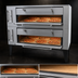 Thumbnail image #4 for Marsal SD-660 Stacked Gas Double Deck Pizza Oven with Brick Decks