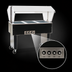 Thumbnail image #4 for Eagle Service Mate Deluxe Portable 4-Well Buffet Hot Food Table with Sneeze Guard, 208V, 3-Phase