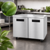 Thumbnail image #4 for Hoshizaki Steelheart 48-Inch Two-Section Reach-In Undercounter Freezer with Solid Doors and Cylinder Locks