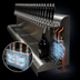 Thumbnail image #4 for Perlick 11-Faucet 33-Inch Wide Modular Wall-Mount Glycol-Cooled Draft Beer Dispensing Tower with Bottom Lead Exit