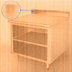 Thumbnail image #4 for Advance Tabco 36 Inch x 36 Inch Stainless Steel Work Table with Open Front Cabinet Base, Mid-Shelf, and 5 Inch Backsplash