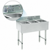 Thumbnail image #4 for Advance Tabco Special Value Series CRB-33C-X 3-Compartment Stainless Steel Bar Sink with 12-Inch Deck-Mount Faucet