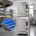 Thumbnail image #4 for Cleveland SteamChef 6 Double-Stacked Boilerless Gas Convection Steamer with Equipment Stand