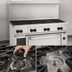 Thumbnail image #4 for Wolf Challenger XL 48-Inch Gas Restaurant Range with 8 Open Burners and Standard Oven