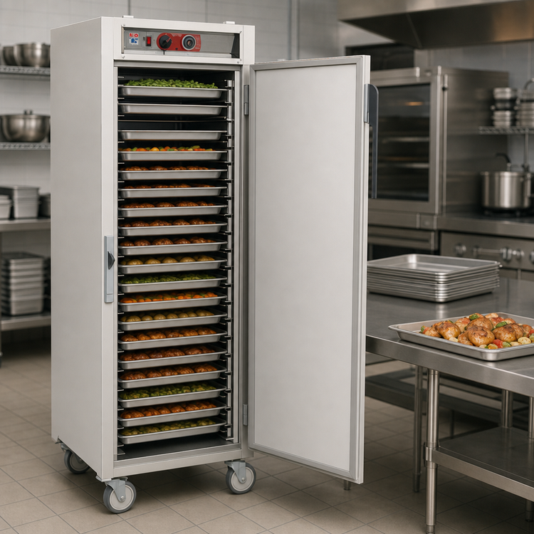 Product image #4 for Metro C5 6 Series Full-Height Mobile Heated Holding Cabinet with Solid Doors, 35 Pan Capacity, 120V