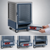 Thumbnail image #4 for Metro C5 3 Series Half-Height Heated Holding Cabinet, Gray Insulation Armour, Clear Door, Fixed Wire Slides