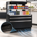 Thumbnail image #5 for Turbo Air 34-3/4 Inch Wide Low-Profile Horizontal Open Display Merchandiser, 7.5 Cu. Ft., Self-Contained Refrigeration