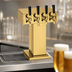 Thumbnail image #4 for Perlick Extra High 4-Faucet Glycol-Cooled Countertop Tee Draft Beer Tower, Tarnish-Free Brass