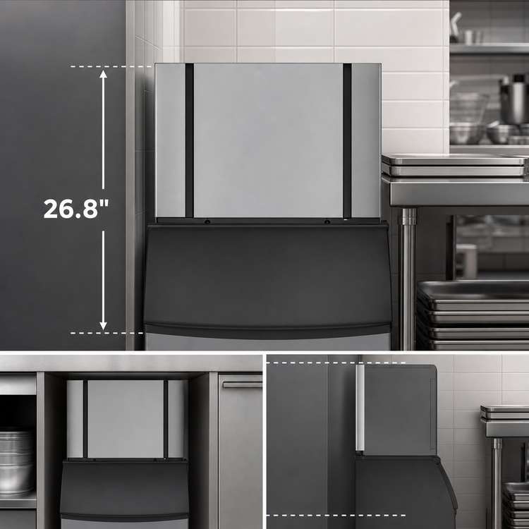 Product image #5 for Ice-O-Matic Elevation Series CIM2047HR Remote-Cooled Modular Half-Cube Ice Maker, 48-Inch Wide