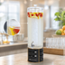 Thumbnail image #4 for Empire Round Single Beverage Dispenser with Ice Chamber, Black, 10-1/2 Inch Diameter x 24 Inch H