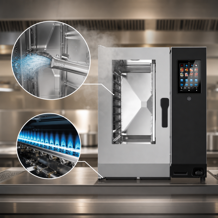 Product image #4 for Lainox Naboo 5.0 Gas Combi Oven, 10 x 1/1 GN, Direct Steam, Touch Screen