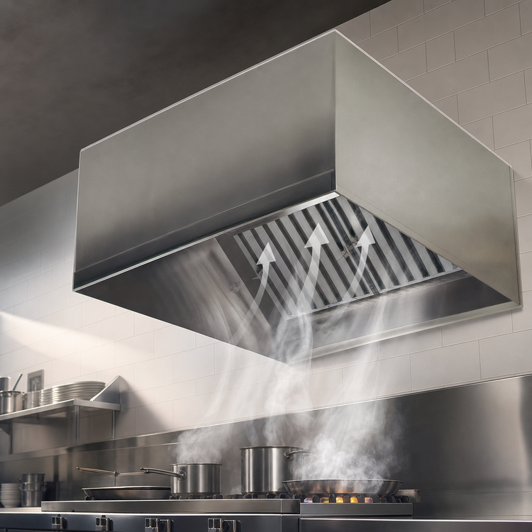 Product image #4 for Eagle Group SpecAir HES96-108 108" Wall Type Exhaust Hood with Short Front