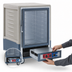 Thumbnail image #4 for Metro C5 3 Series Half-Height Mobile Combination Heated Holding and Proofing Cabinet with Gray Insulation Armour and Clear Polycarbonate Door