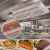 Thumbnail image #4 for Hatco Glo-Ray GRAH-132D6 132 Inch Double Unlighted Infrared Strip Heater, 6240 Watts